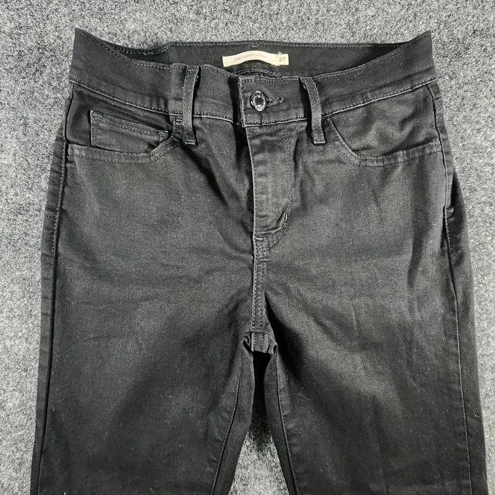 Lot 3 Levi's Jeans 1 720‎ & 2 710 Skinny Fit Women's Size 26/27 Black Gray